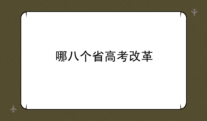 哪八个省高考改革