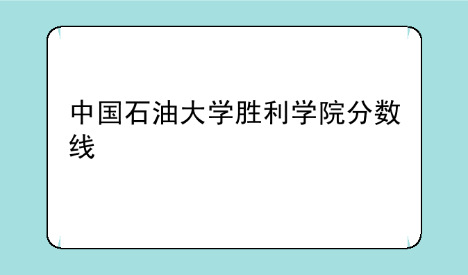 中国石油大学胜利学院分数线